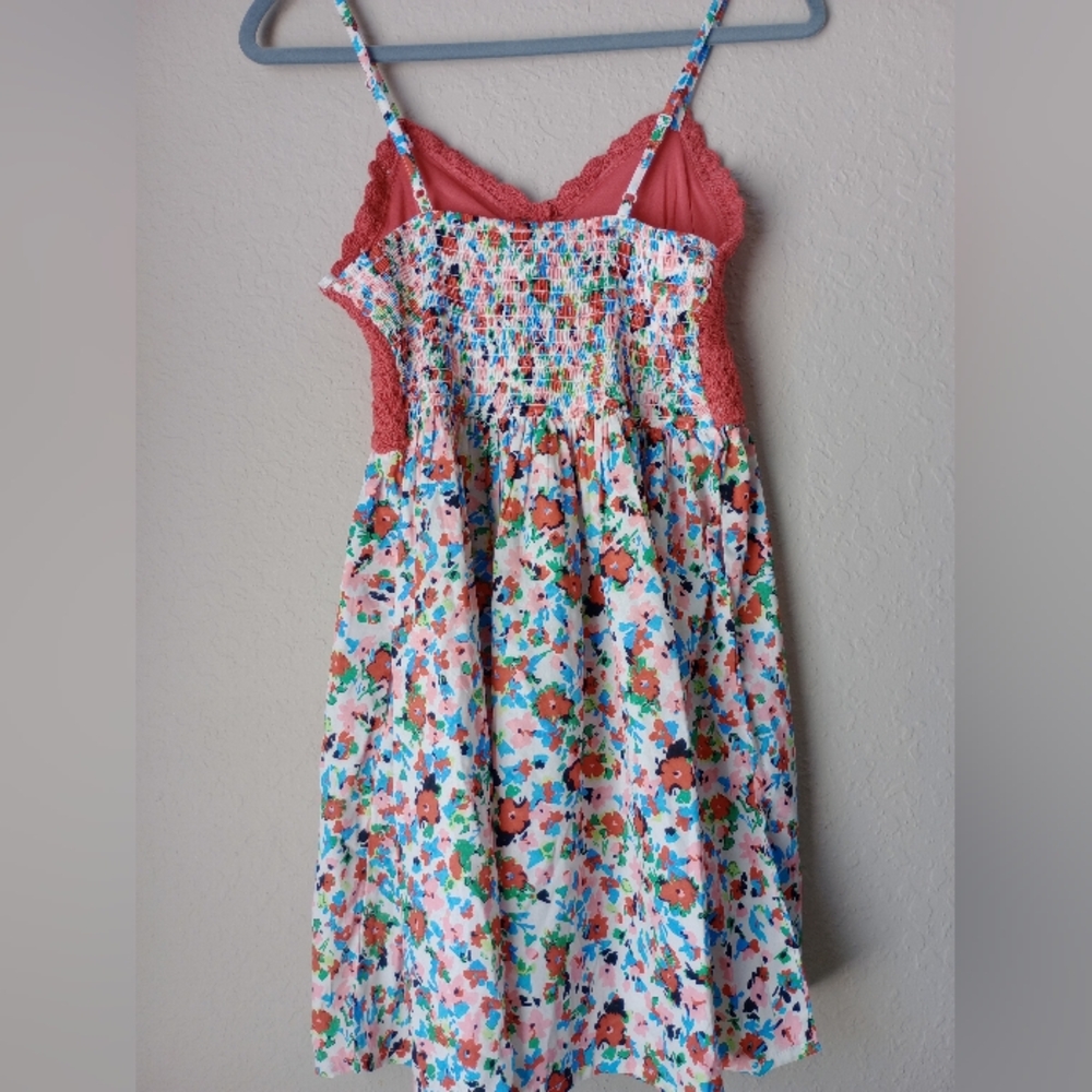 BOG Collective Coral Crochet Top with Multicolor Pattern - Picture 5 of 8